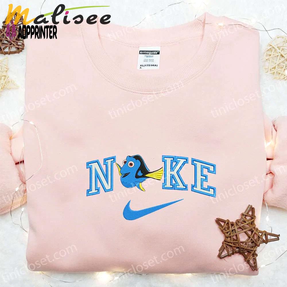 Nike x dory embroidered shirt: finding dory disney inspired apparel Embroidered Shirt