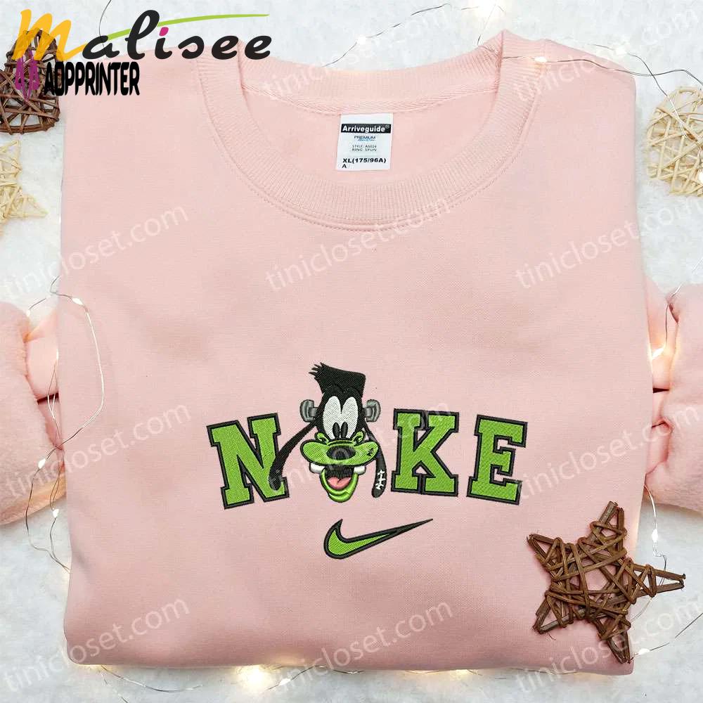 Nike x goofy halloween frankenstein embroidered shirt disney inspired halloween tee Embroidered Shirt