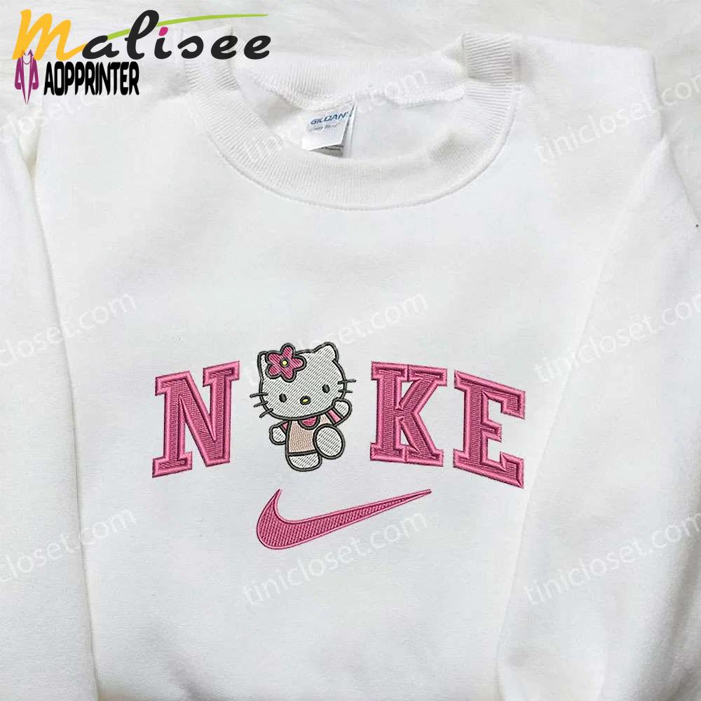 Nike x hello kitty embroidered shirt & sweatshirt: cute gifts for daughter Embroidered Shirt