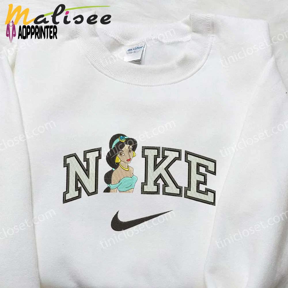 Nike x jasmine & disney princess embroidered shirt – inspired nike design Embroidered Shirt
