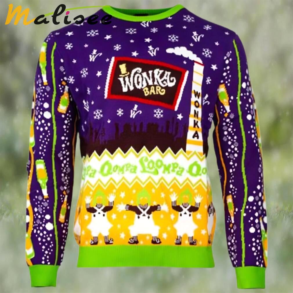 Official willy wonka and the chocolate factory ugly christmas sweater Christmas Ugly Sweater