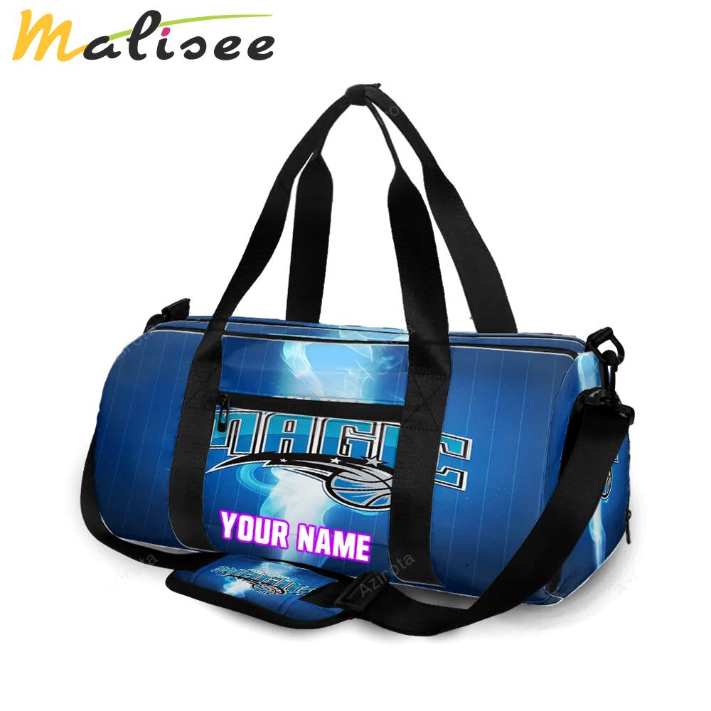 Orlando magic light blue personalized name travel bag gym bag 283 Travel Bag
