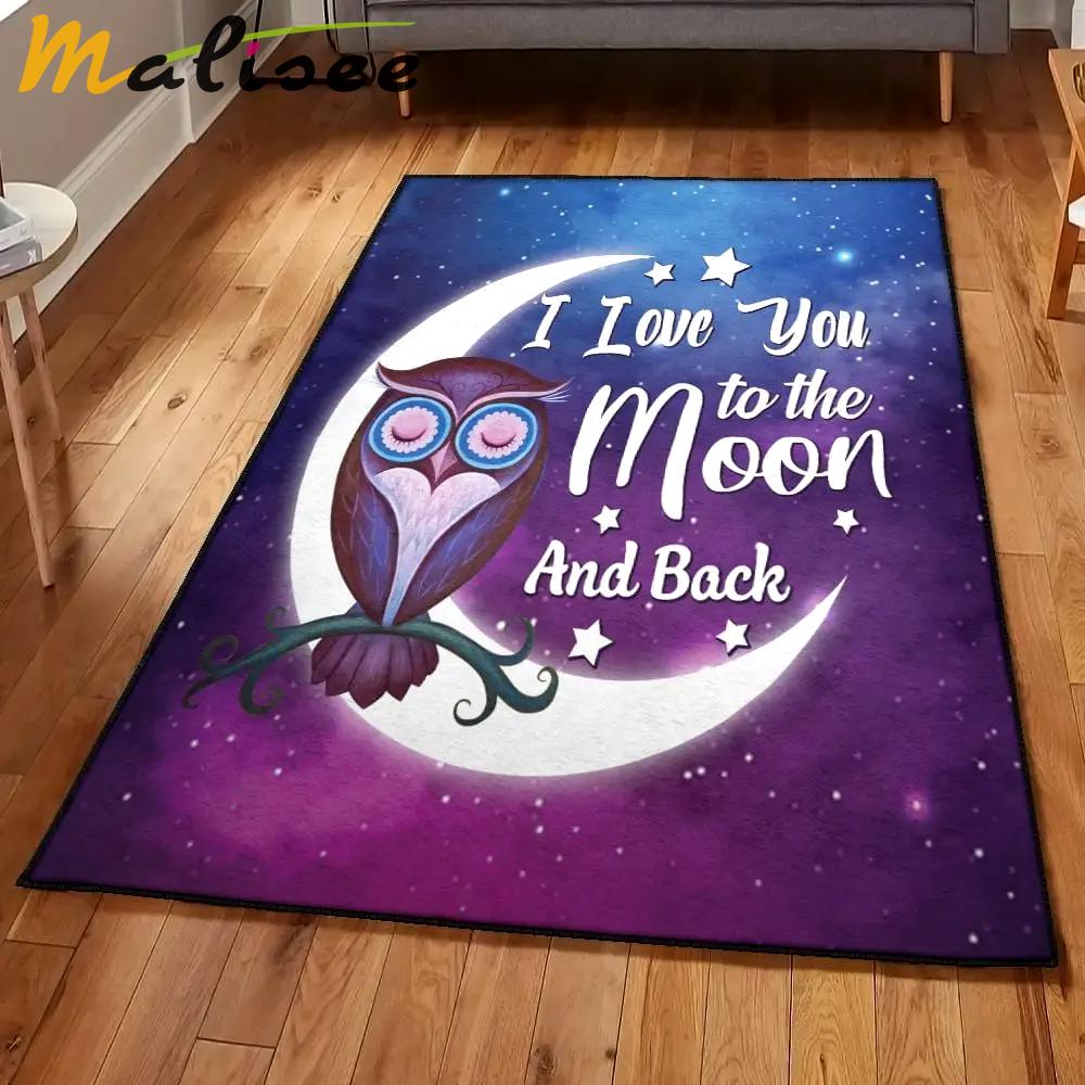 Owl area rugs for living room, owl rug Rectangle Rug