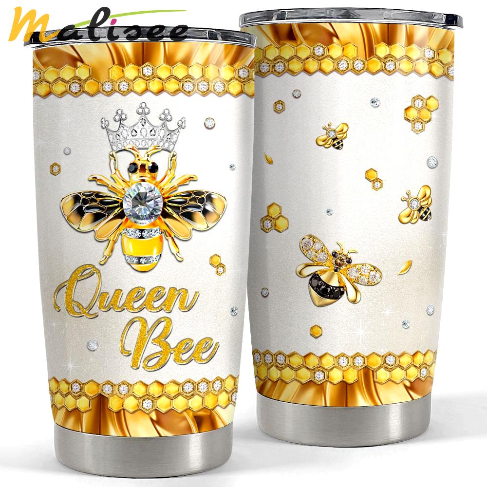 Personalized bee tumbler jewelry drawing style queen bee Personalized Tumbler