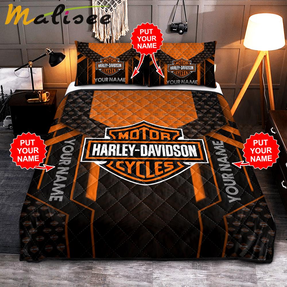 Personalized harley davidson   01 Bedding Sets covers home decor bedclothes bedroom idea sheets blankets bedspread duvet bed linen