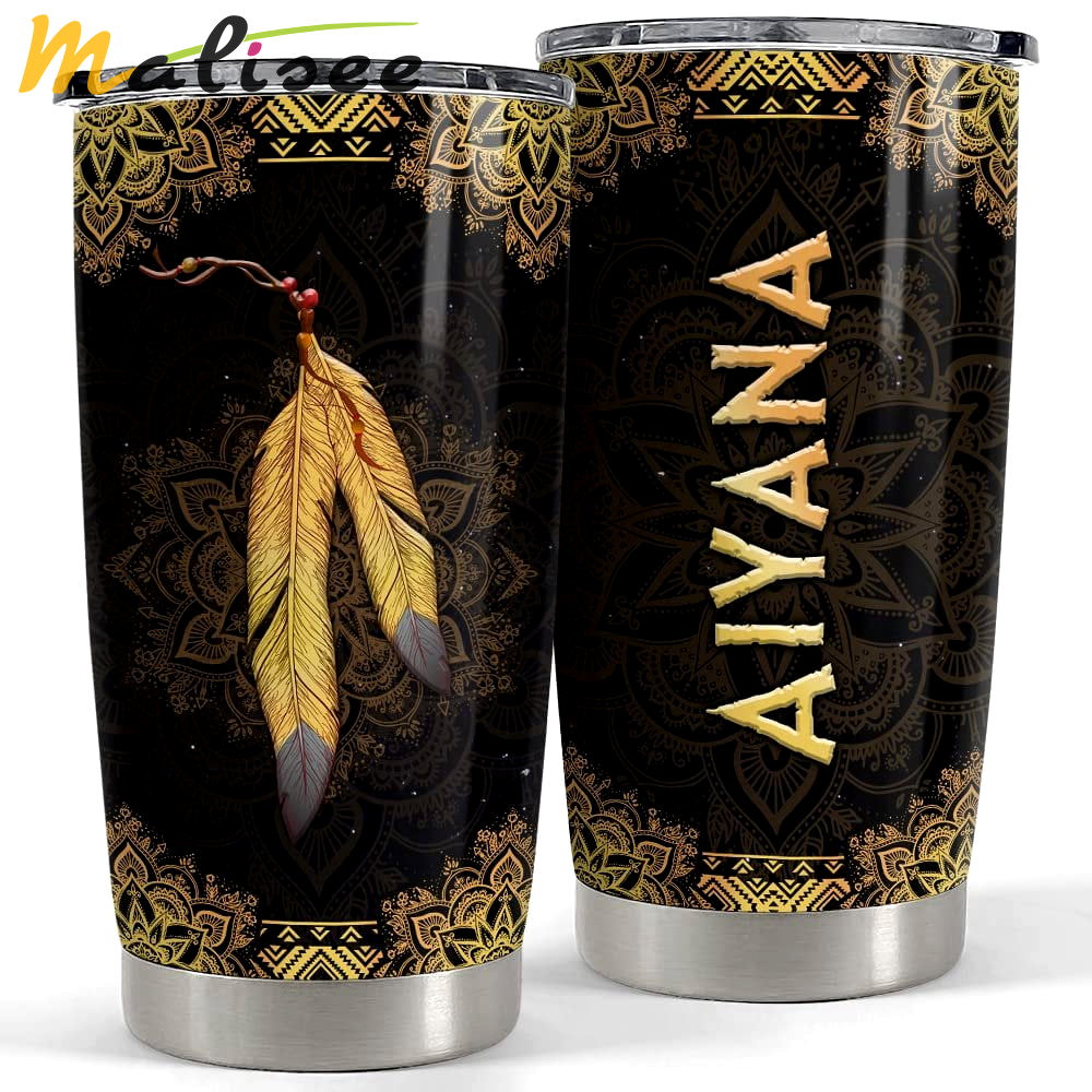 Personalized native american style tumbler for men women style Personalized Tumbler