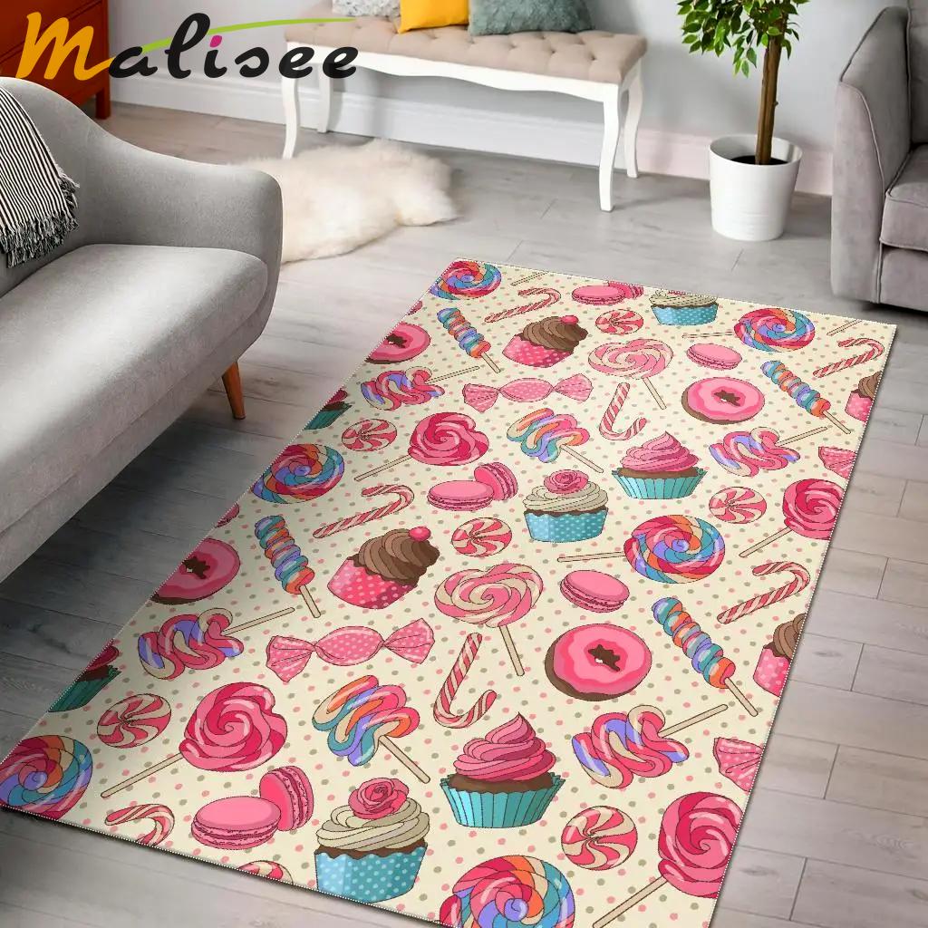 Pharmacy pastel print pattern area rug living room rug home decor Rectangle Rug