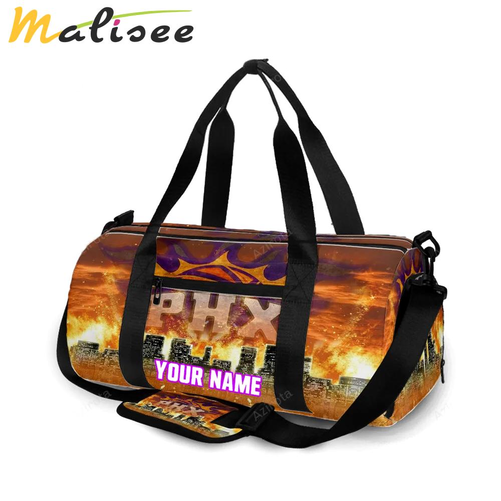 Phoenix suns emblem city fire personalized name travel bag gym bag 2180 Travel Bag