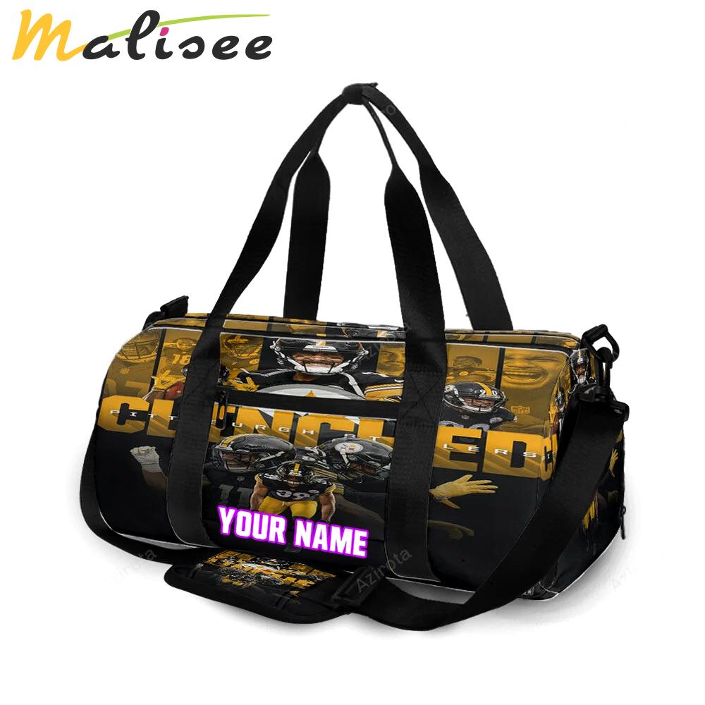 Pittsburgh steelers players team m6 personalized name travel bag gym bag 1291 Travel Bag