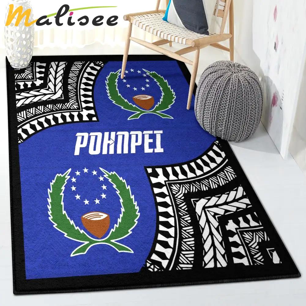 Pohnpei state flag living room rugs, pohnpei flag gs cl rug Rectangle Rug