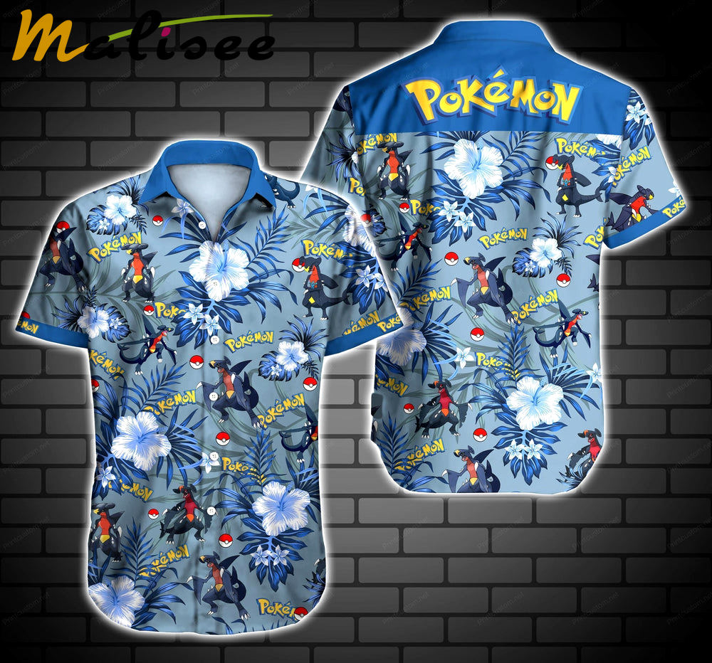 Pokemon garchomp hawaiian shirt Hawaii Shirt Shorts & Flip Flops