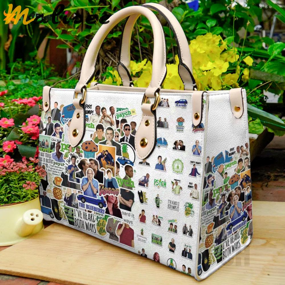 Psych leather bag for women gift 1900 Women Leather Hand Bag