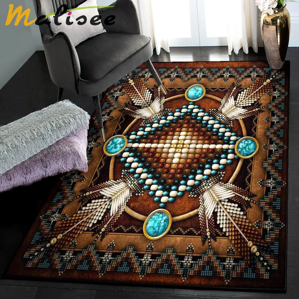 Puce cool rugs, brown native pattern rug Rectangle Rug
