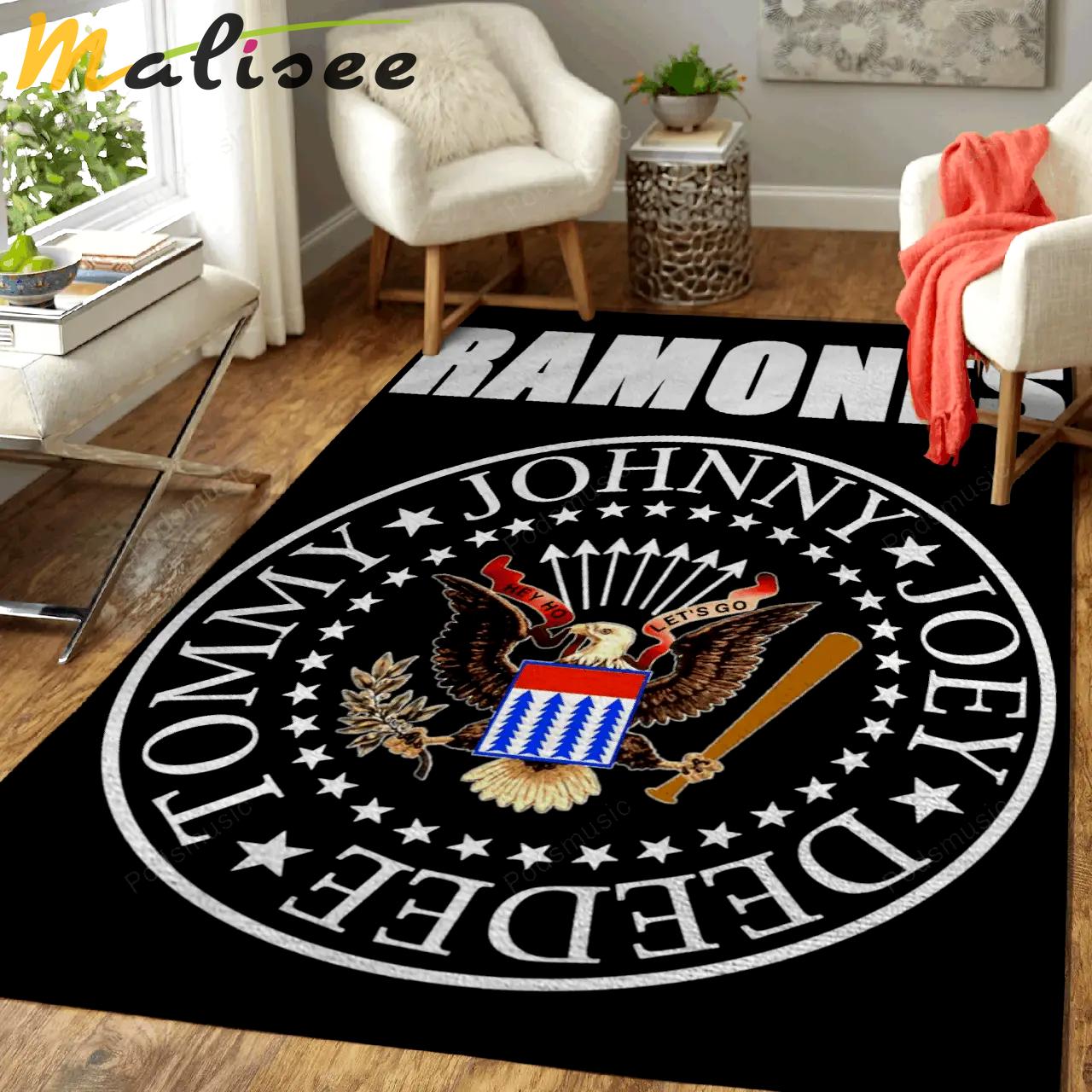 Ramones punk rock artwork music art for fans area rug living room carpet rug regtangle carpet floor decor home decor Rectangle Rug