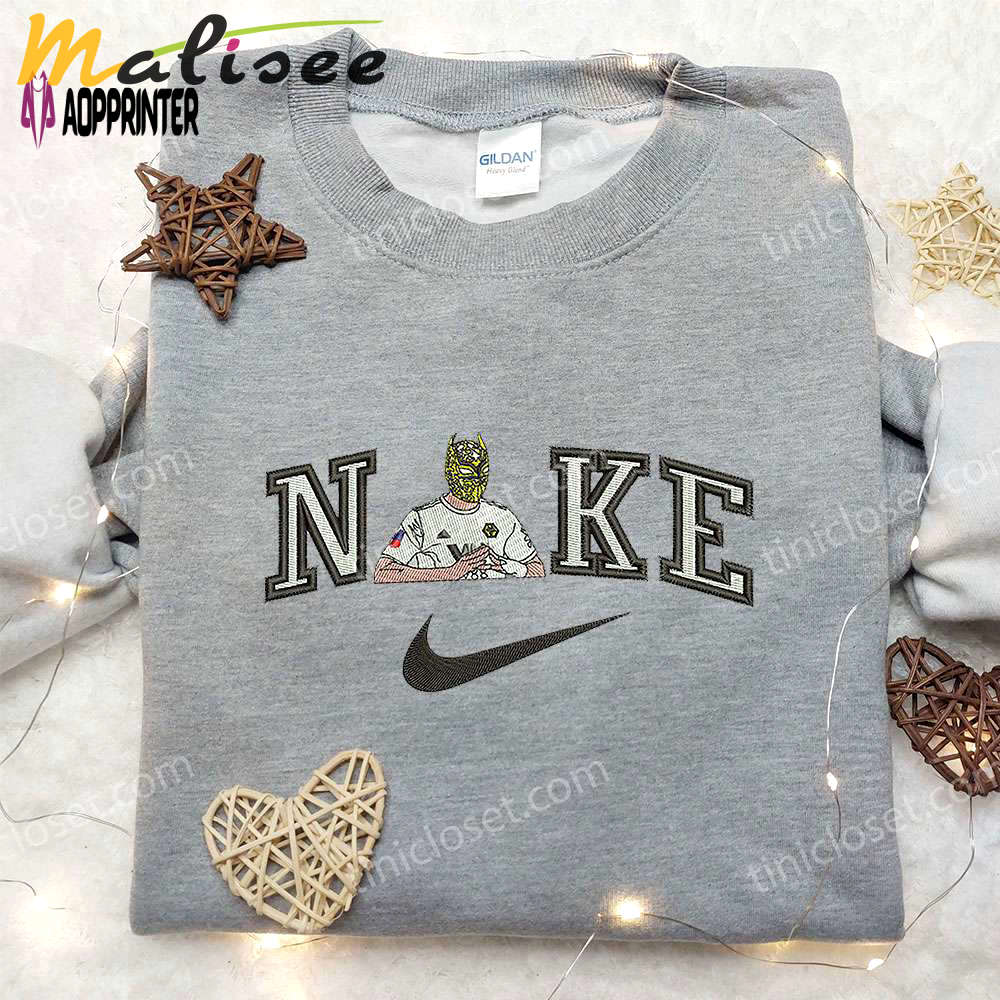 Raul jimenez x nike embroidered shirt: football player inspired apparel Embroidered Shirt