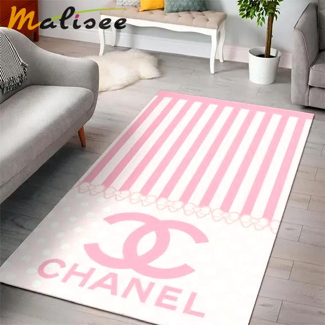 Rugs in living room and bedroom - Chanel pinky beauty luxury fashion luxury brand premium rug carpet for living room home decoration Rectangle Rug