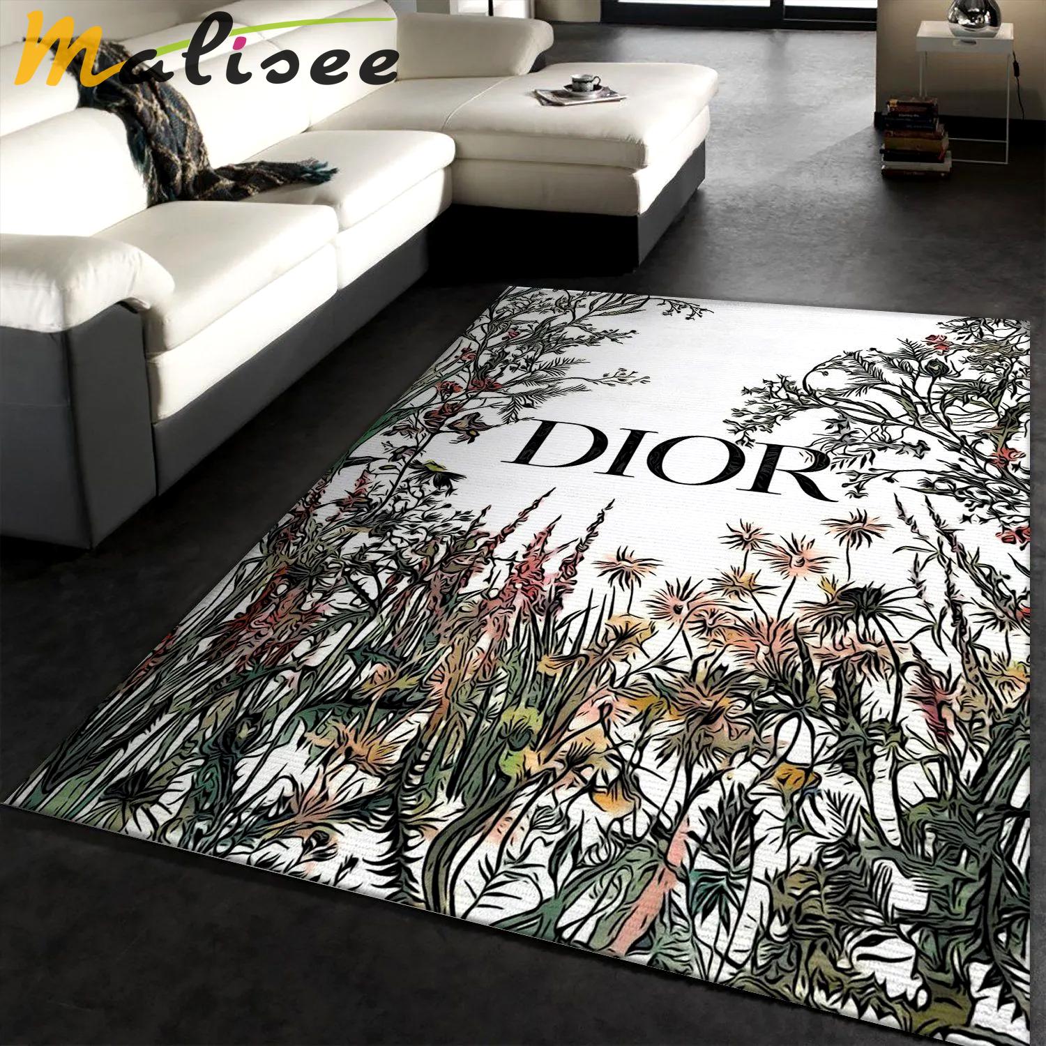 Rugs in living room and bedroom - Dior area rugs fashion brand rug floor decor home decorations Rectangle Rug