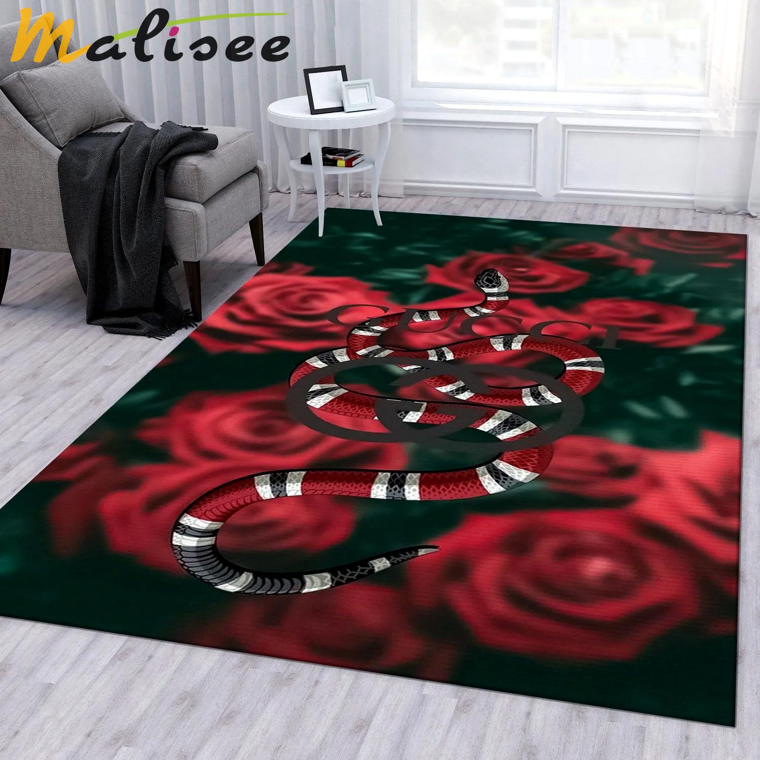 Rugs in living room and bedroom - Gucci fashion brand rug bedroom rug carpet floor decor floor mats keep warm in winter Rectangle Rug