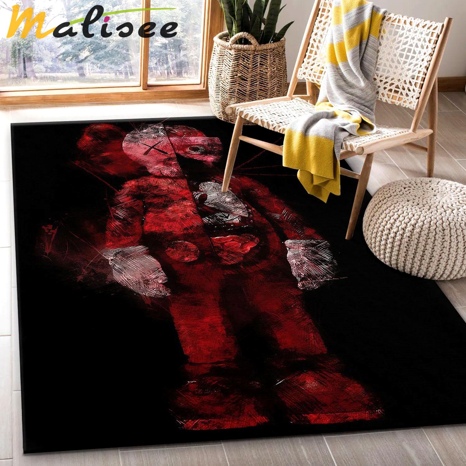Rugs in living room and bedroom - Kaws rug living room rug christmas gift floor mats keep warm in winter Rectangle Rug