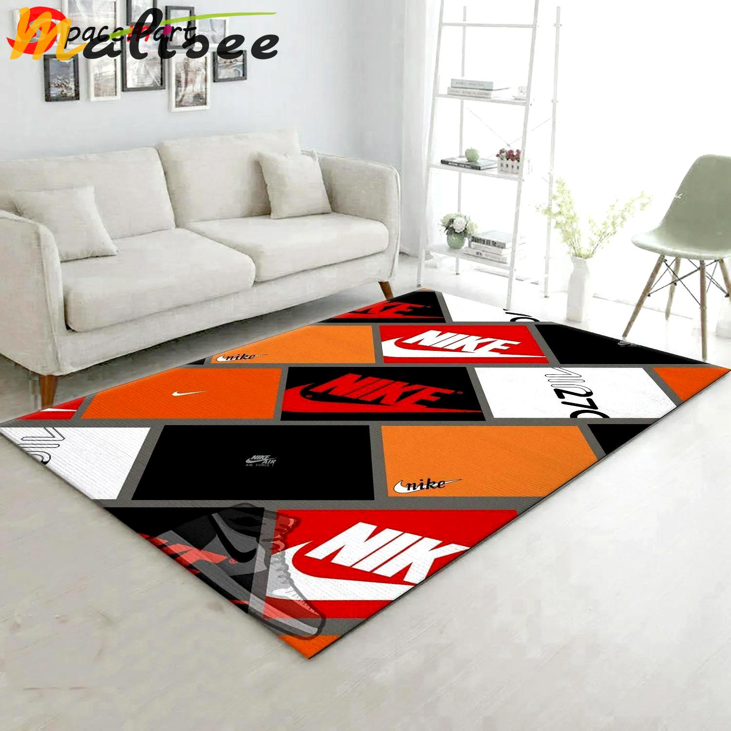 Rugs in living room and bedroom - Nike sneaker box area rugs living room rug christmas gift us decor medium (4ft x 6ft) - rugs Rectangle Rug