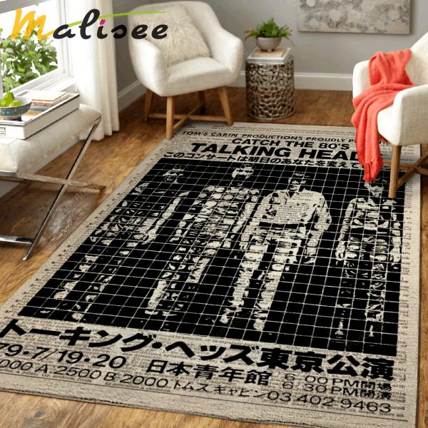Rugs in living room and bedroom 80s new wave music rock art on dictionary home decor rectangle area rug Rectangle Rug