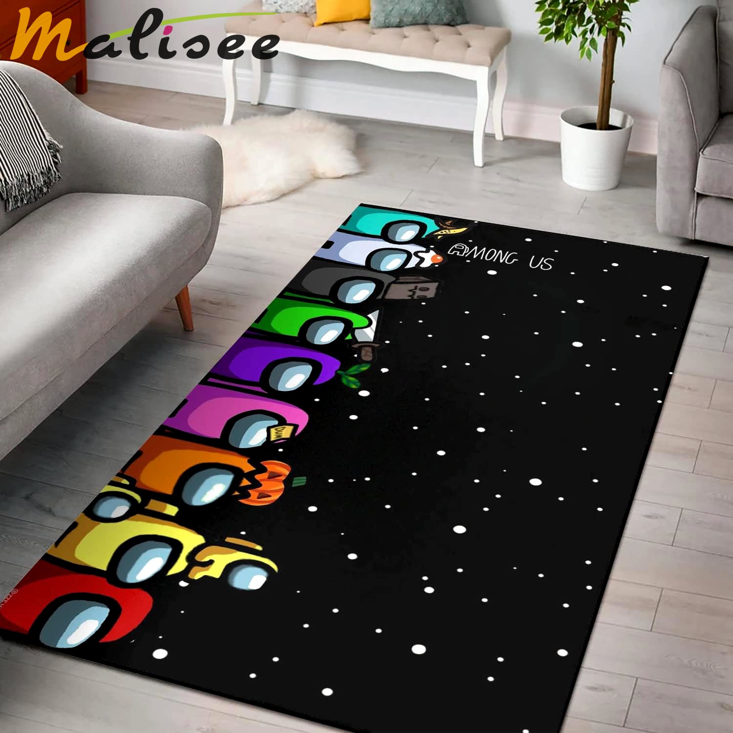 Rugs in living room and bedroom among us rug Rectangle Rug
