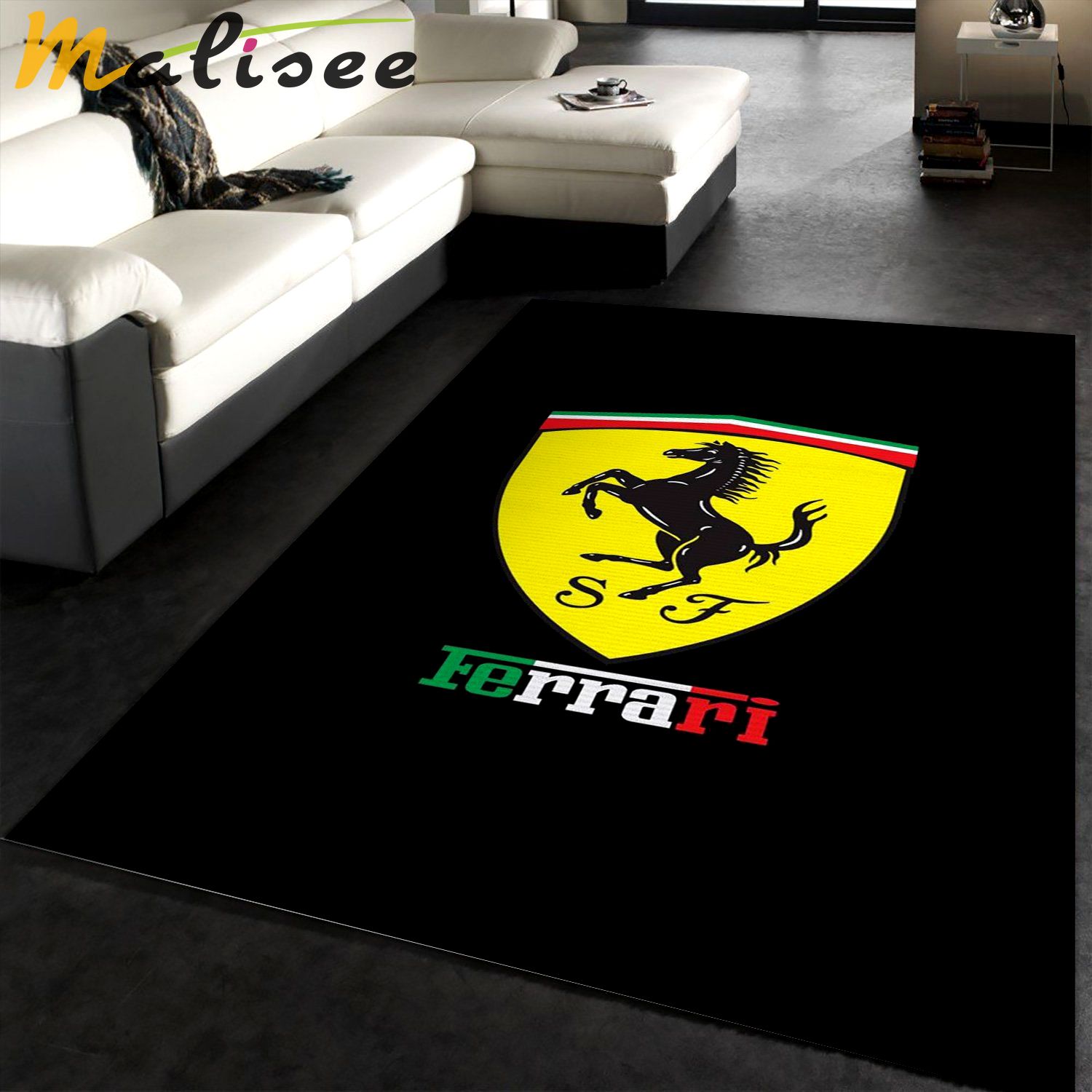 Rugs in living room and bedroom ferrari amoled rug bedroom family gift us decor Rectangle Rug