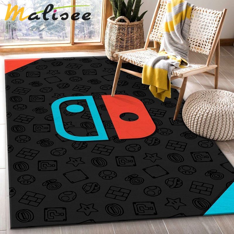 Rugs in living room and bedroom nintendo switch gaming area rug living room and bed room rug rug regtangle carpet floor decor home decor Rectangle Rug