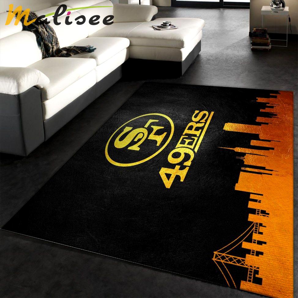 Rugs in living room and bedroom san francisco 49ers nfl area rug for christmas- kitchen rug- floor decor home decor Rectangle Rug