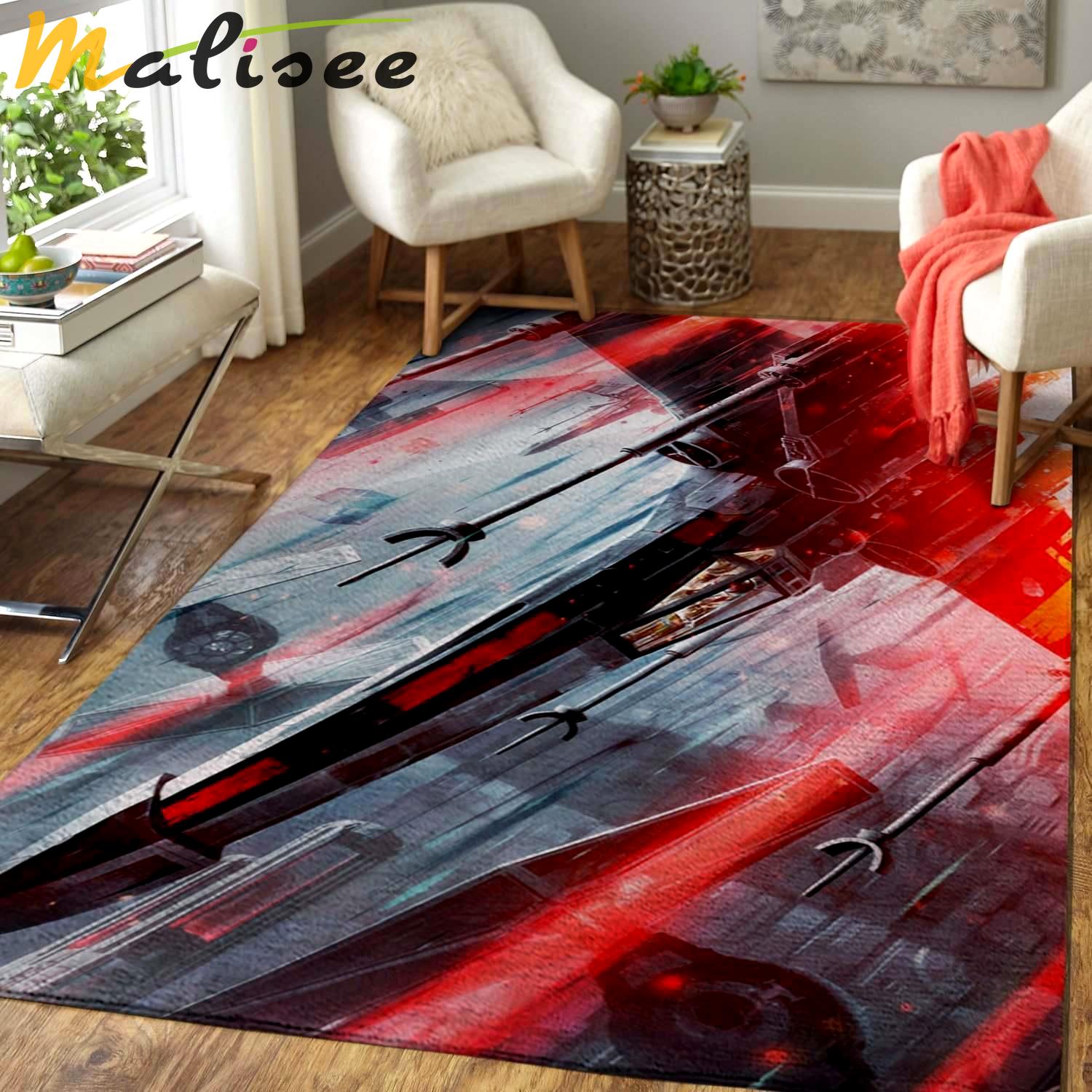 Rugs in living room and bedroom star wars fans Rectangle Rug
