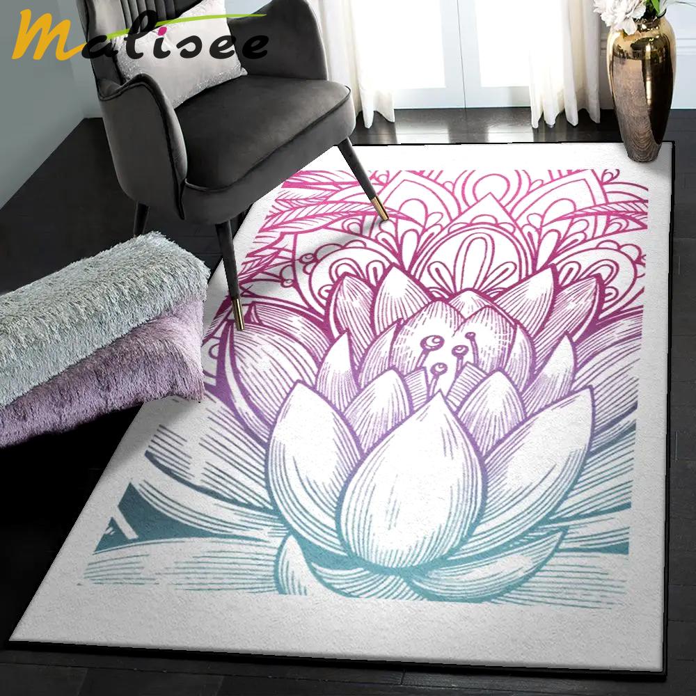 Sacred lotus cool rugs, bright lotus gs cl rug Rectangle Rug