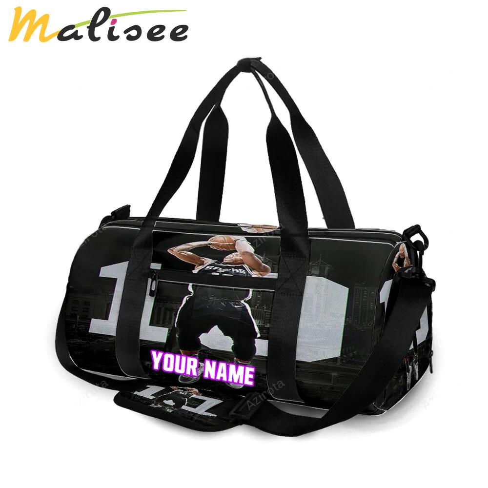 San antonio spurs demar derozan6 personalized name travel bag gym bag 2392 Travel Bag