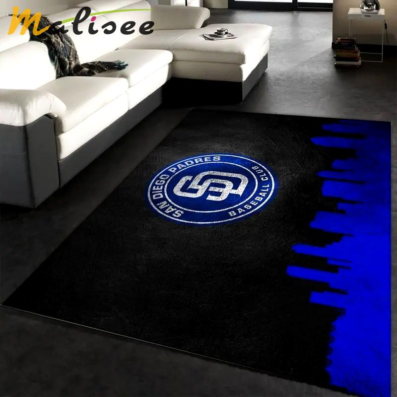 San diego padres area rug mlb baseball team logo carpet living room rugs 1 Rectangle Rug