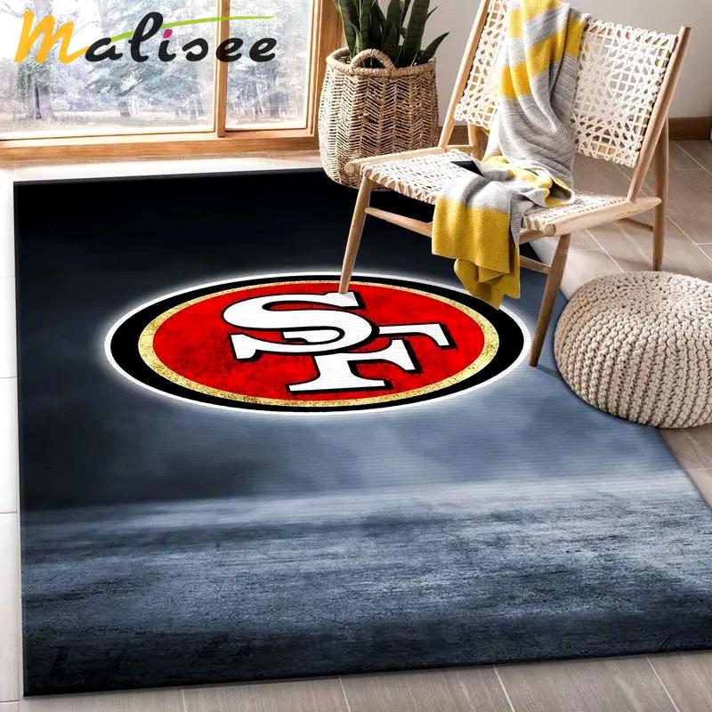 San francisco 49ers nfl 15 area rug living room bedroom rug regtangle carpet Rectangle Rug