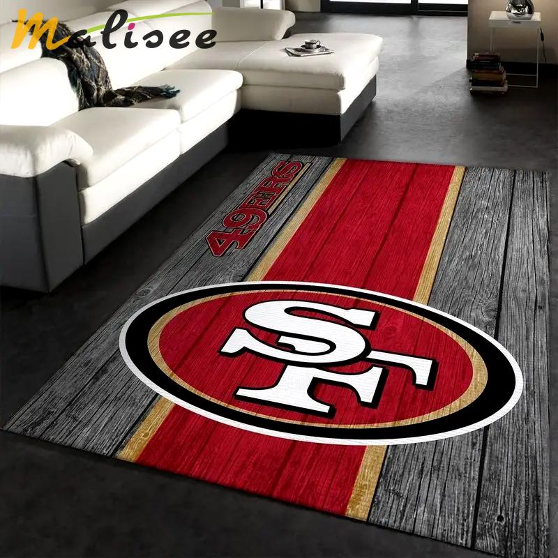 San francisco 49ers nfl 26 area rug living room bedroom rug regtangle carpet Rectangle Rug
