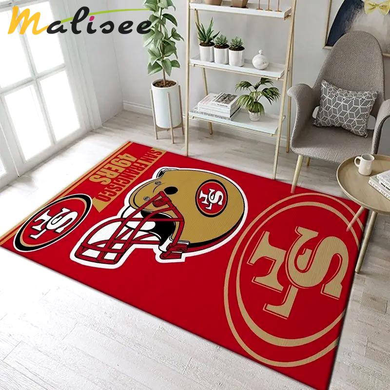 San francisco 49ers nfl 29 area rug living room bedroom rug regtangle carpet Rectangle Rug