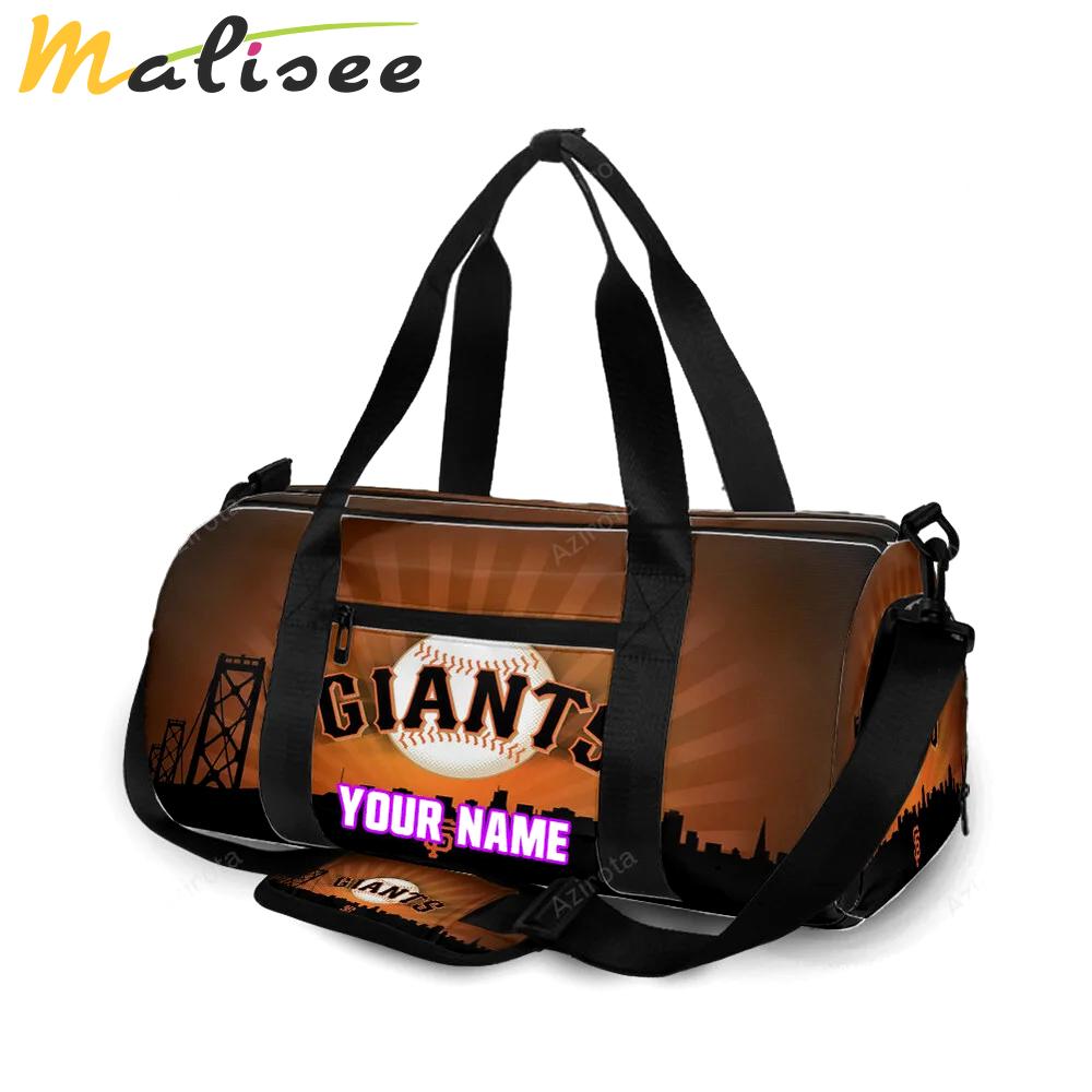 San francisco giants art 6 personalized name travel bag gym bag 2569 Travel Bag