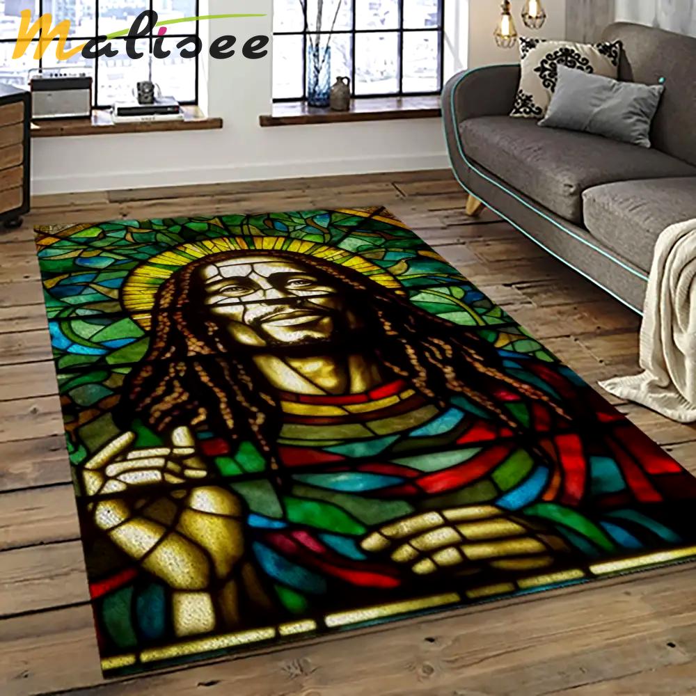 Singer bob marley music carpet rectangle area rug for living room bedroom decor bm16 Rectangle Rug