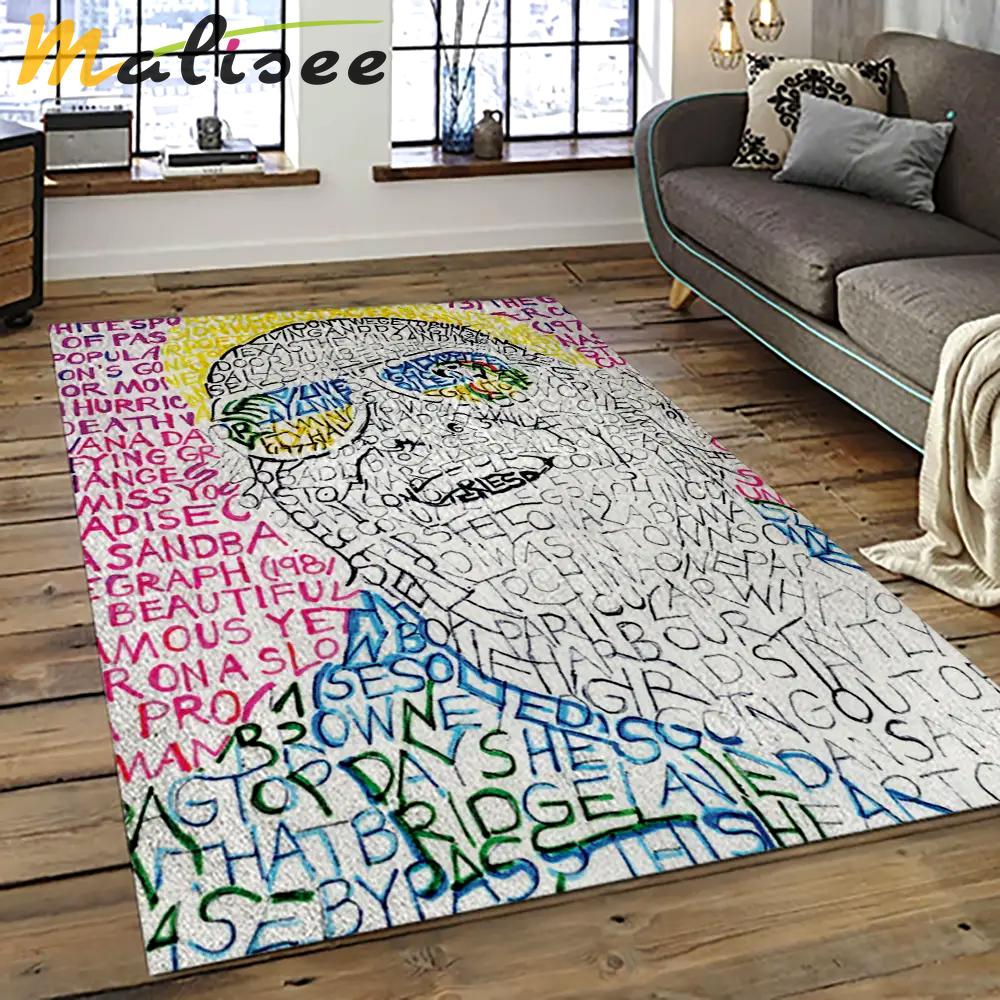 Singer jimmy buffett music carpet rectangle area rug for living room bedroom decor jb10 Rectangle Rug