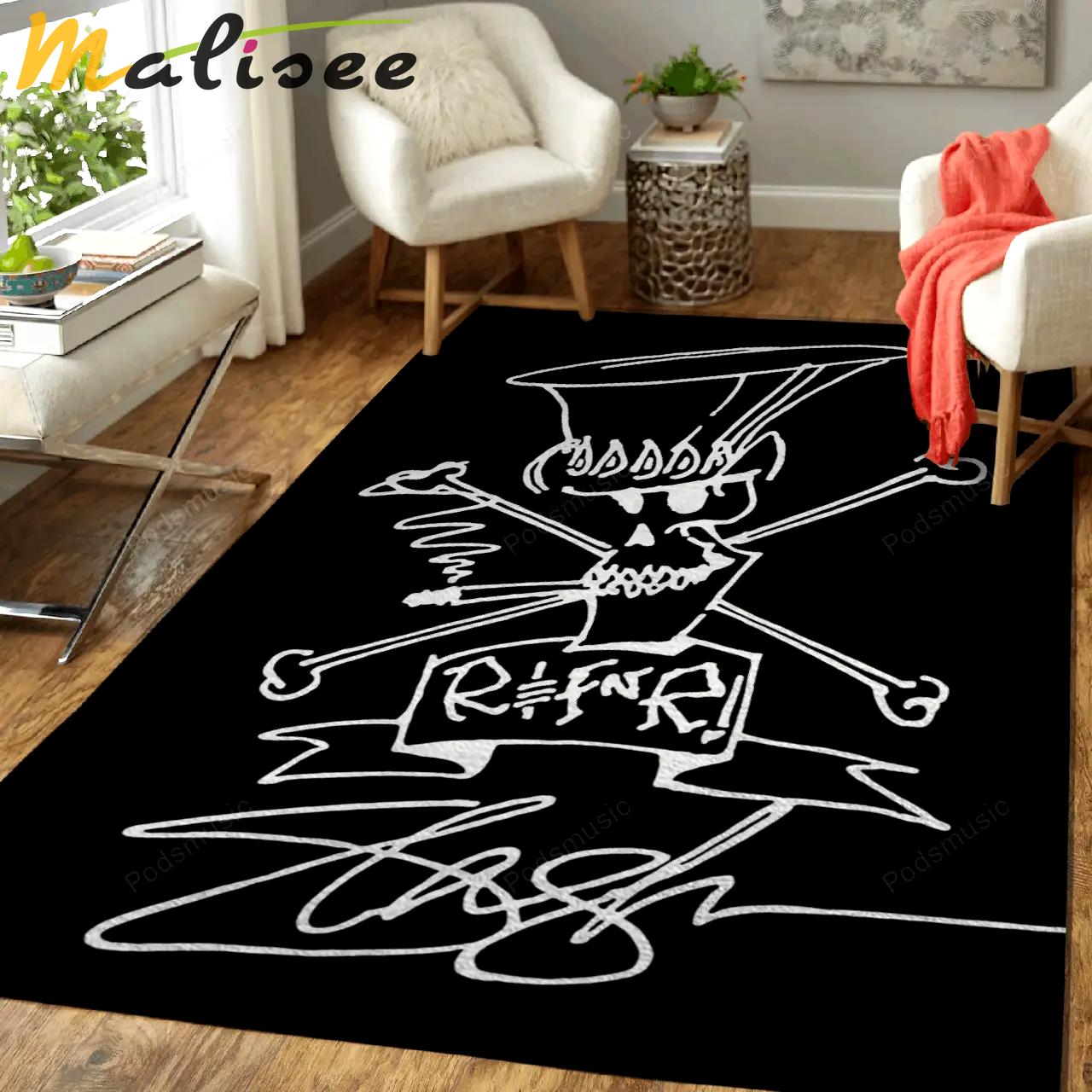 Slash skull guitars music art for fans area rug living room carpet rug regtangle carpet floor decor home decor Rectangle Rug
