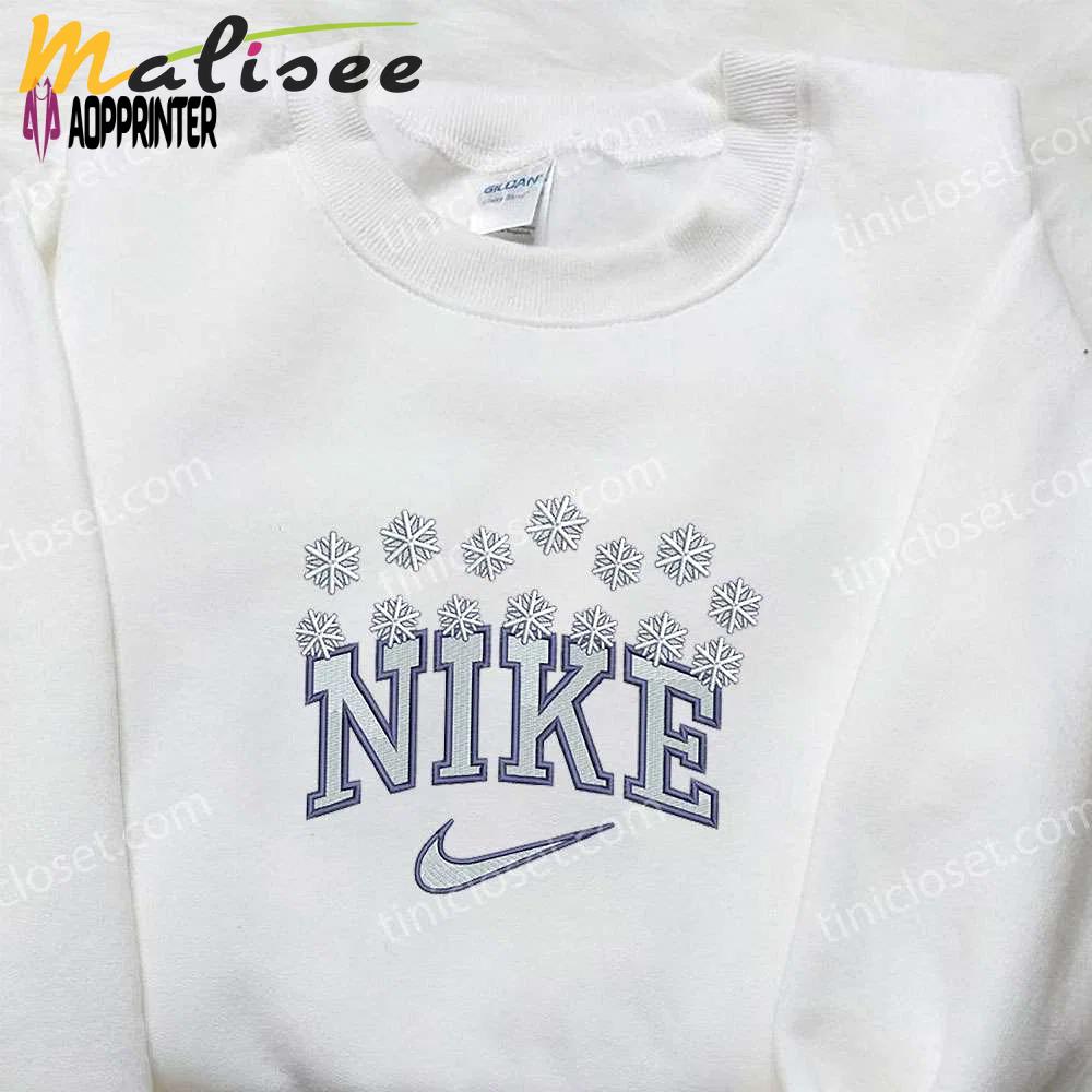 Snow x nike embroidered sweatshirt: best christmas gift idea for nike inspired shirt enthusiasts Embroidered Shirt