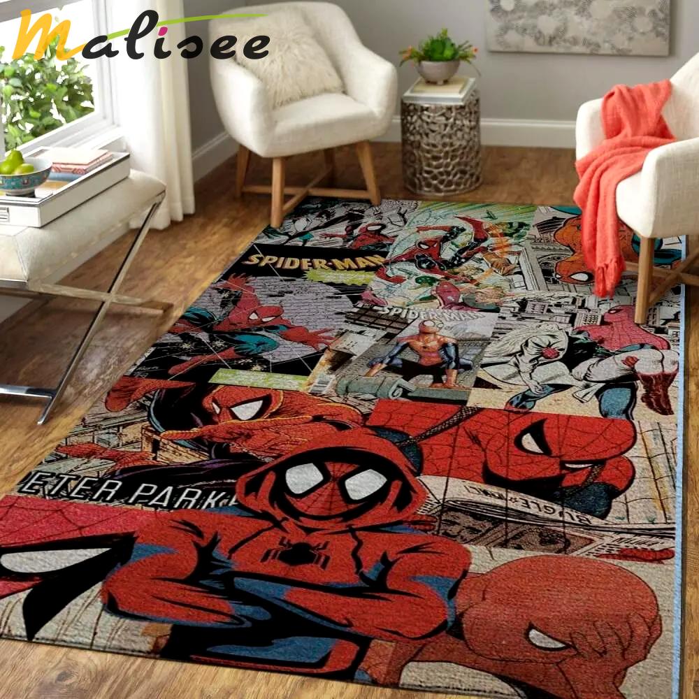Spider man into the spider verse marvel area rug living room rug home decor 200327 Rectangle Rug