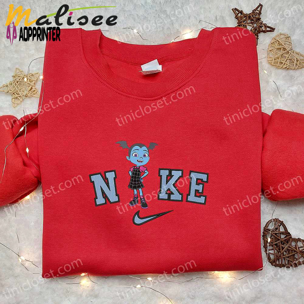 Spooktacular nike x vampirina hauntley embroidered hoodie: best disney halloween sweatshirt perfect family gift Embroidered Shirt