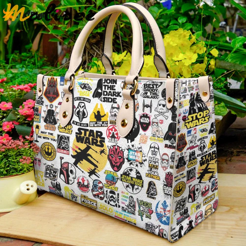 Star wars lover leather hand bag gift for women’s day: perfect women s day gift ch 3830 Women Leather Hand Bag