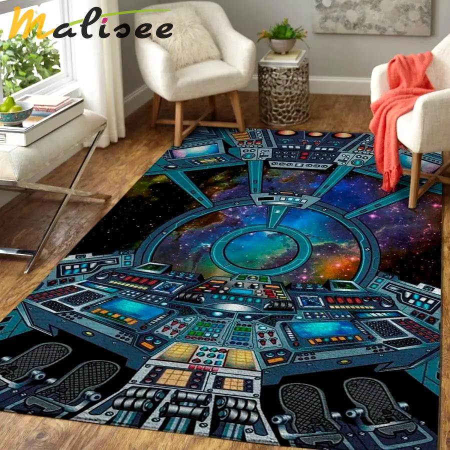 Star wars millennium falcon area rug living room rug home decor ofd 191026 Rectangle Rug