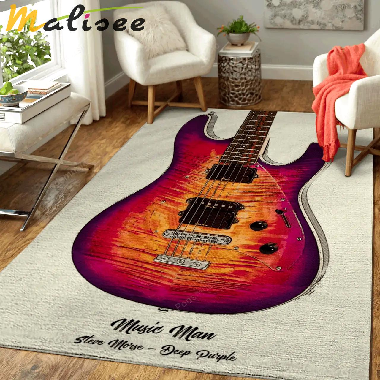 Steve morse deep purple famous guitars art for fans area rug living room carpet rug regtangle carpet floor decor home decor Rectangle Rug