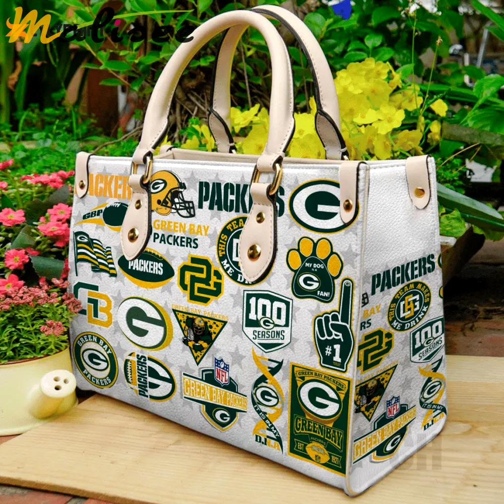 Stylish green bay packers kai leather hand bag gift for women’s day – perfect women s day gift 3785 Women Leather Hand Bag