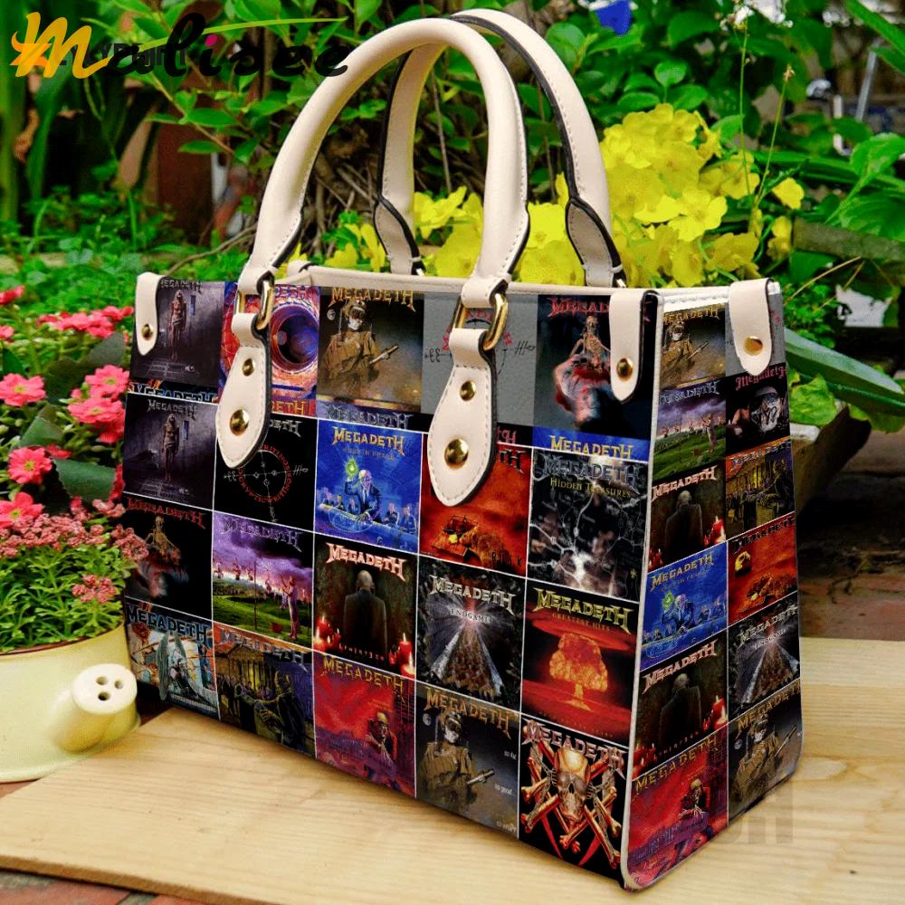 Stylish megadeth leather hand bag gift for women’s day for women s day: perfect gift for her 3151 Women Leather Hand Bag