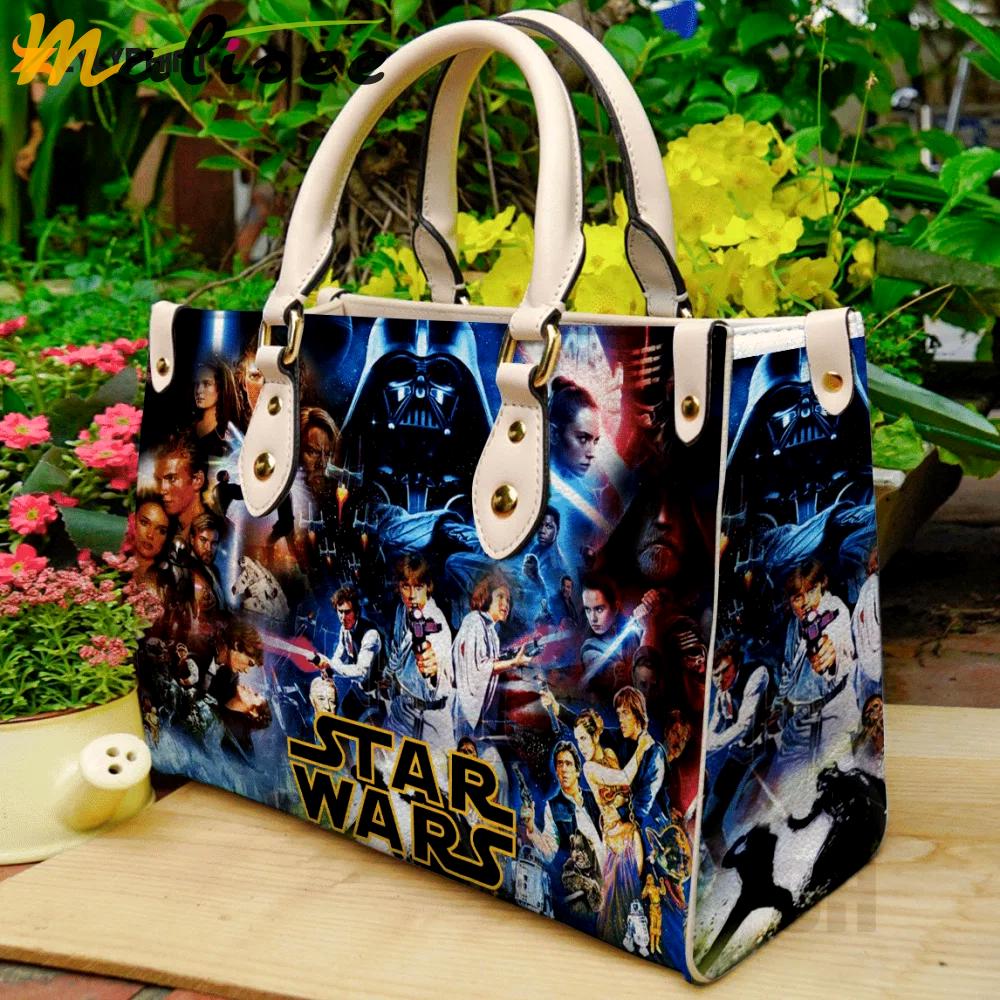 Stylish star wars leather hand bag gift for women’s day: perfect women s day gift 3779 Women Leather Hand Bag