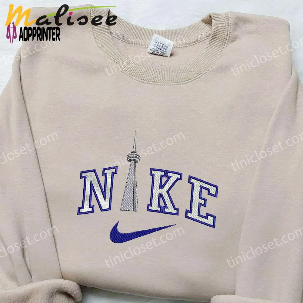 Stylish tower x nike embroidered hoodie & shirt: the perfect family gift! Embroidered Shirt